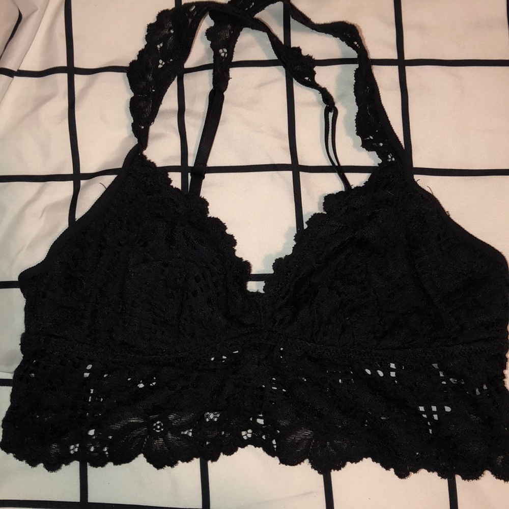 black bralette